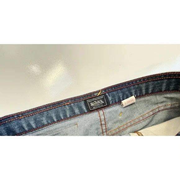 Von Dutch Vintage Mini Denim Skirt Y2K - Picture 2 of 4